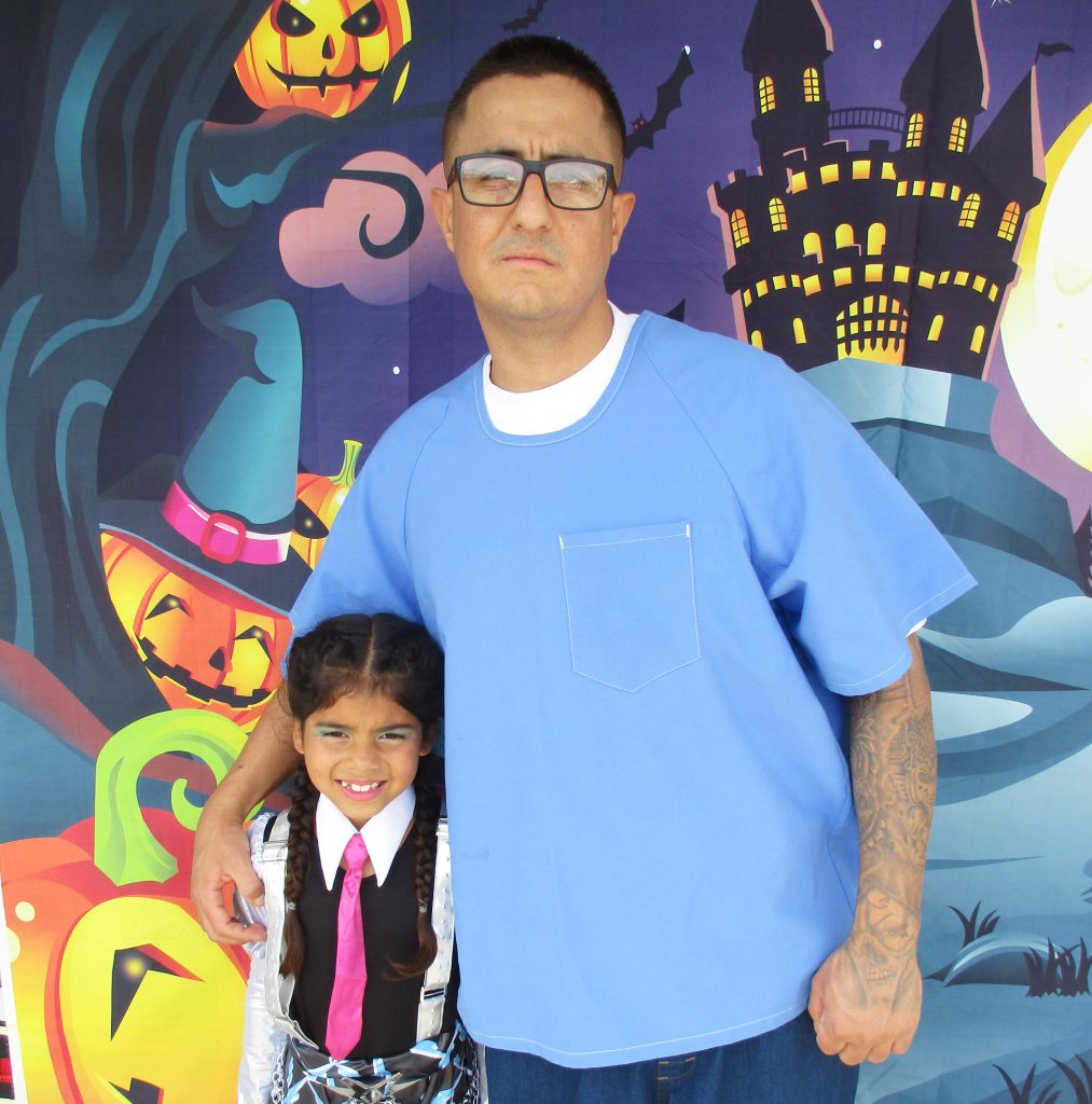 Photos at California Institution for Men during Halloween visiting.