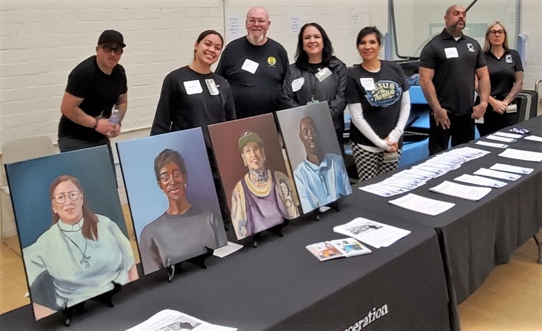 Volunteers at the CIW event. 