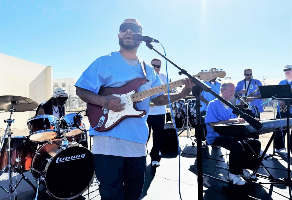 An incarcerated band at Prison Palooza.