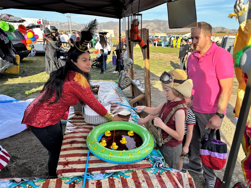 Games were offed by the institutions for Halloween at Trunk-4-Treats at CTF-Soledad.