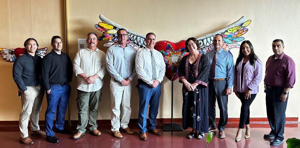 Art exhibit with Soledad administration staff.