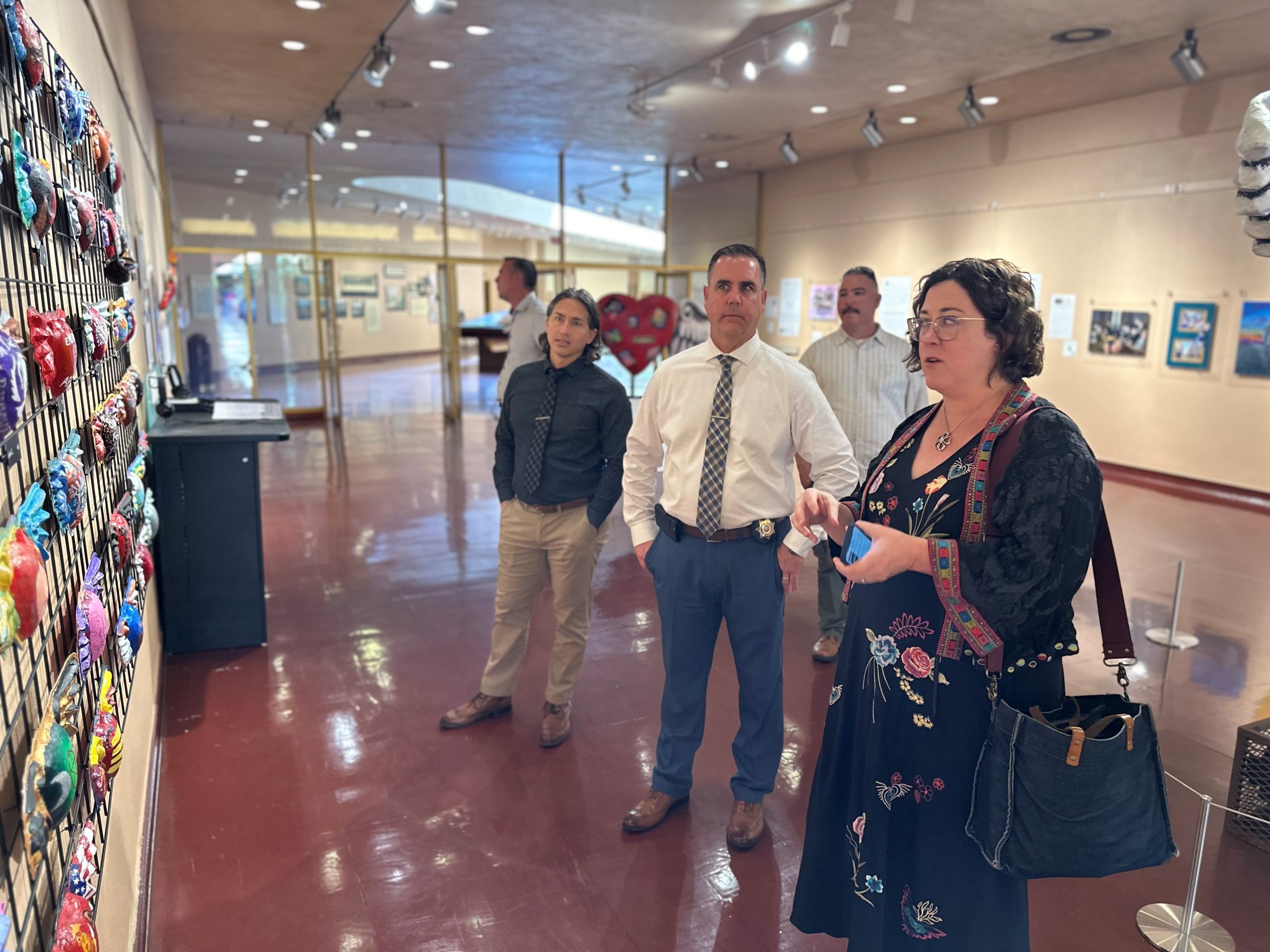 Correctional Training Facility at Soledad staff visited the Visions of Hope art exhibit in Marin County.