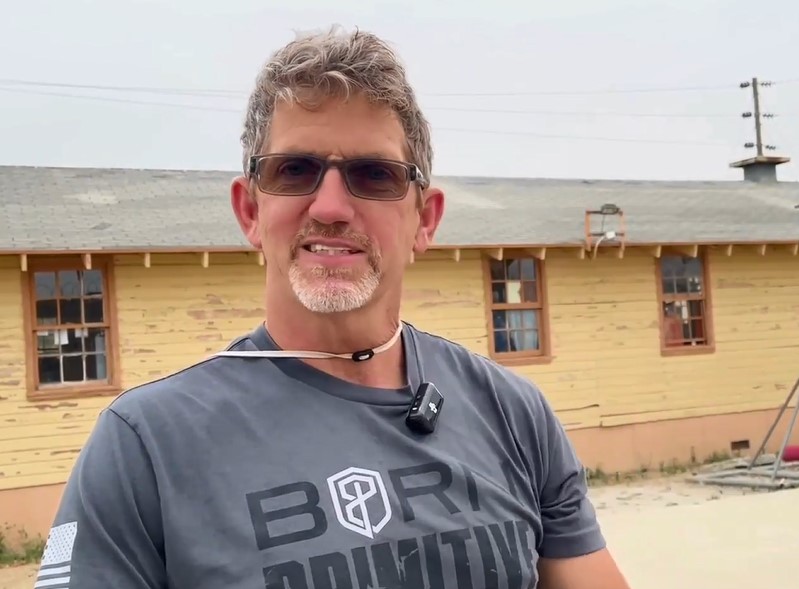 A physical fitness training coach at California Men's Colony.