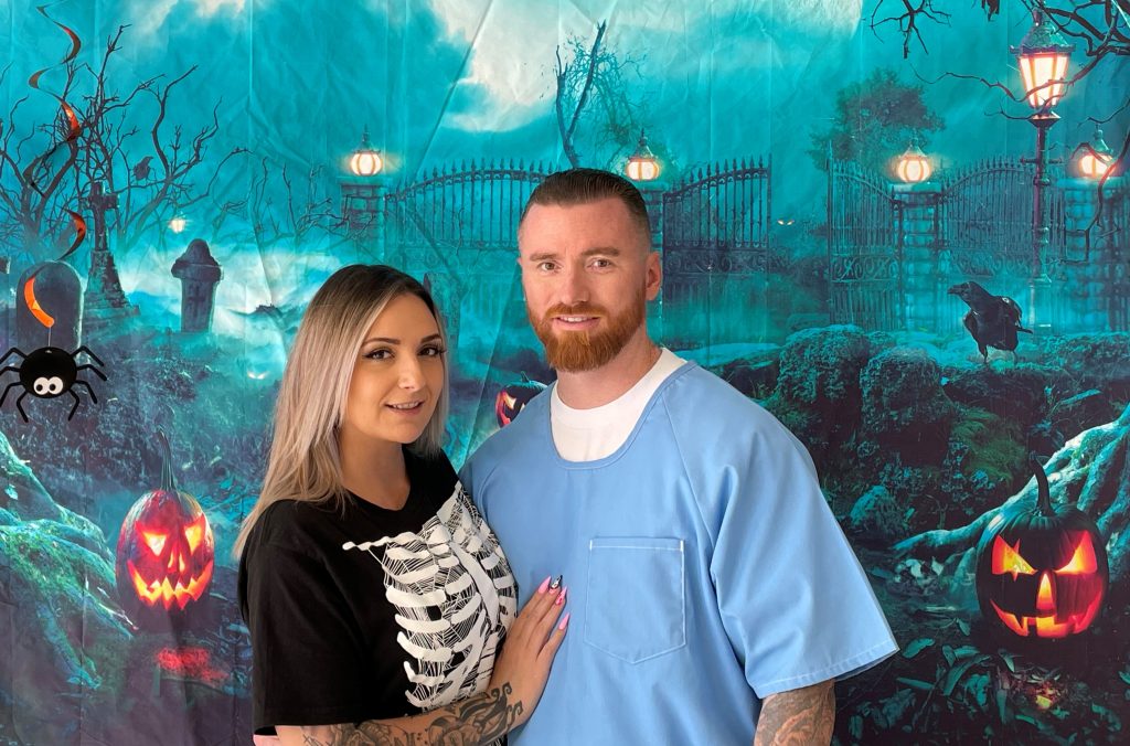 A woman visiting her incarcerated loved one at Ironwood.