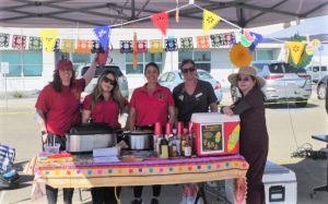 Health fair at Kern Valley State Prison with staff.