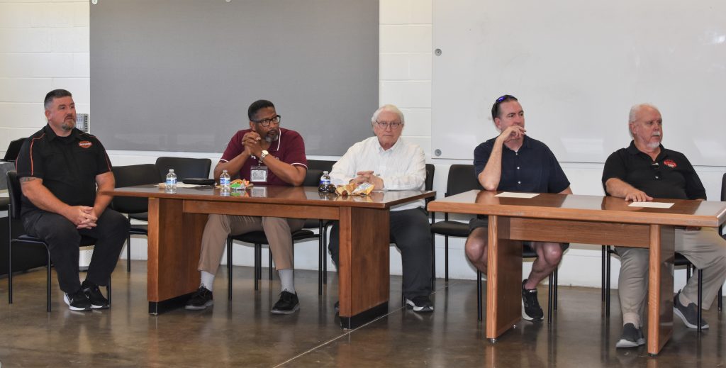 Group of people at Mule Creek. 