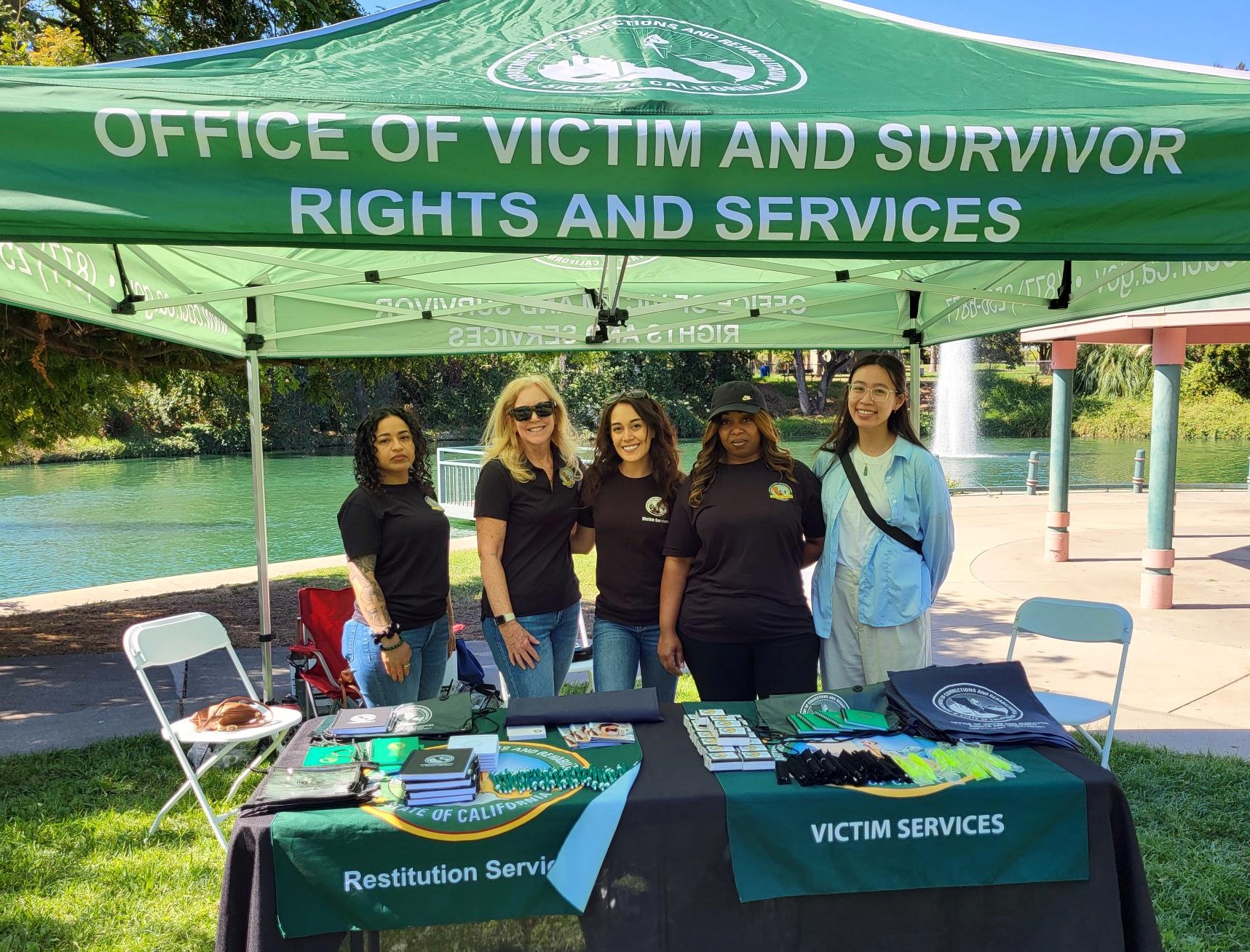 Office of Victim and Survivor Rights and Services staff at the Day of Remembrance.