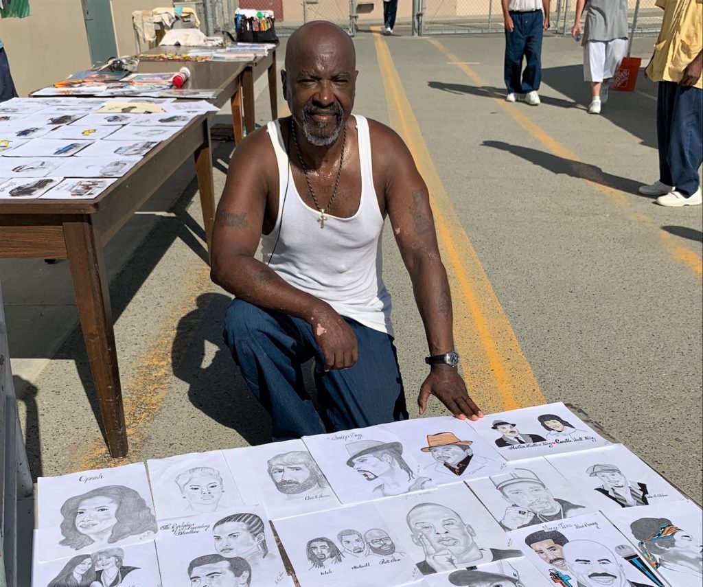 Incarcerated artist shows his work at SATF. 