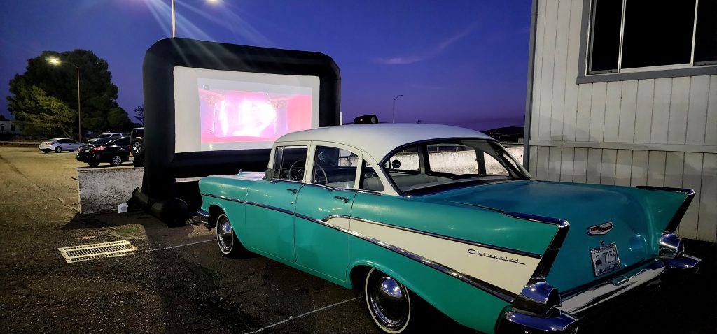 Drive-in movie style viewing of family friendly films at CSP-Solano. 