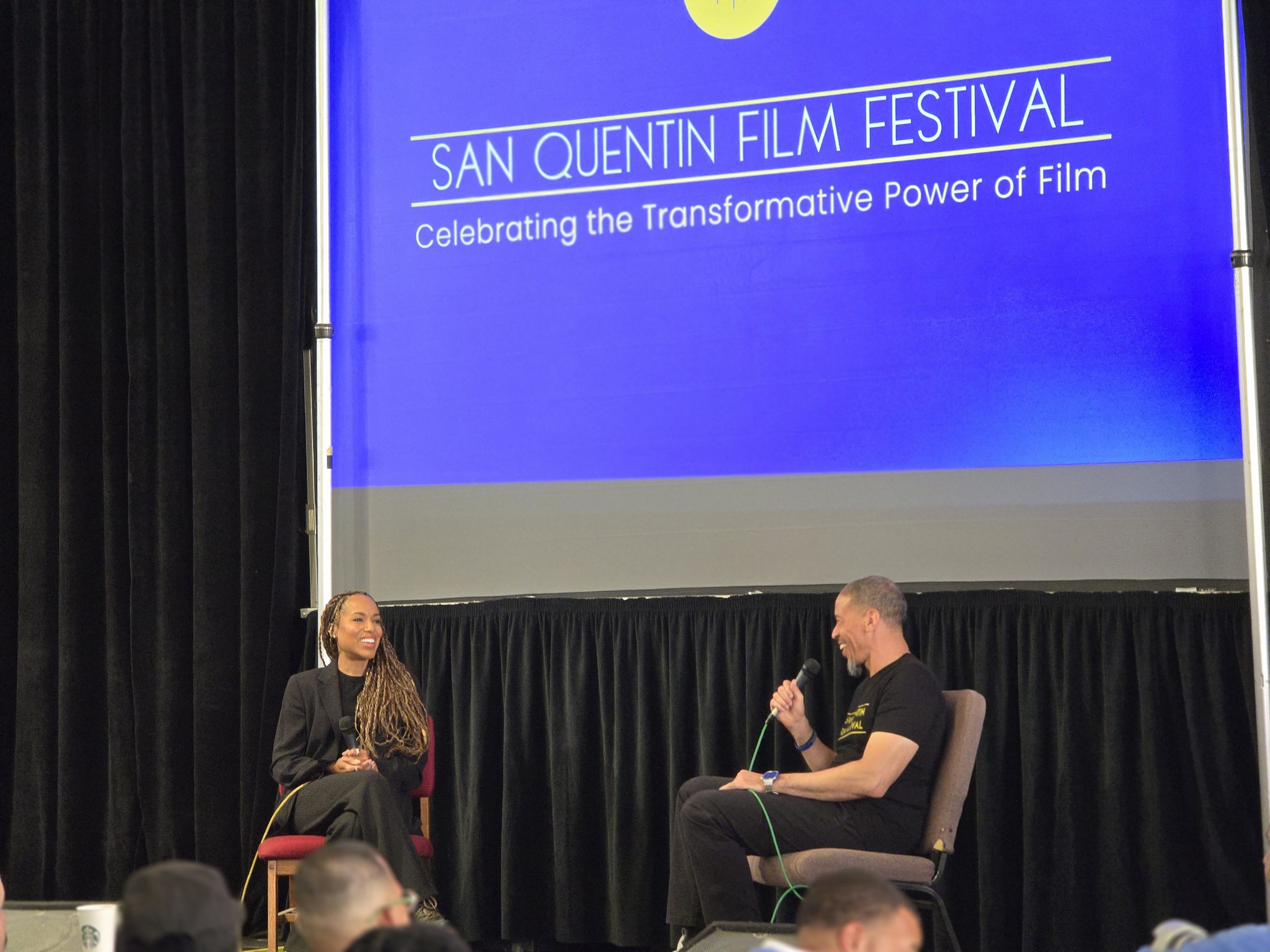 Actress Kerry Washington and Rashaan Thomas.