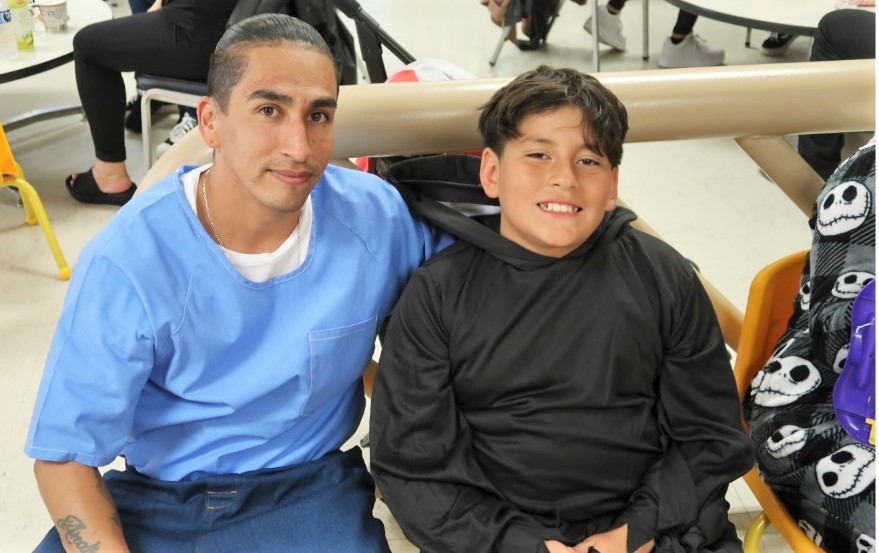 Halloween visiting at Avenal.