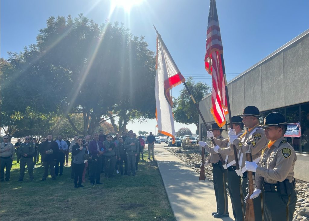 Avenal State Prison color guard.