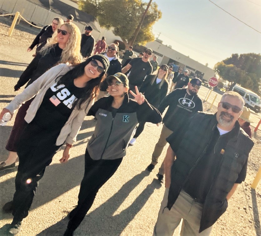 Walkers at the prison.