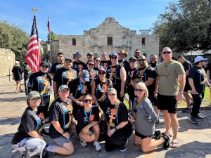 CDCR staff at the Alamo for the Law Enforcement Torch Run 2024 Conference for Special Olympics.
