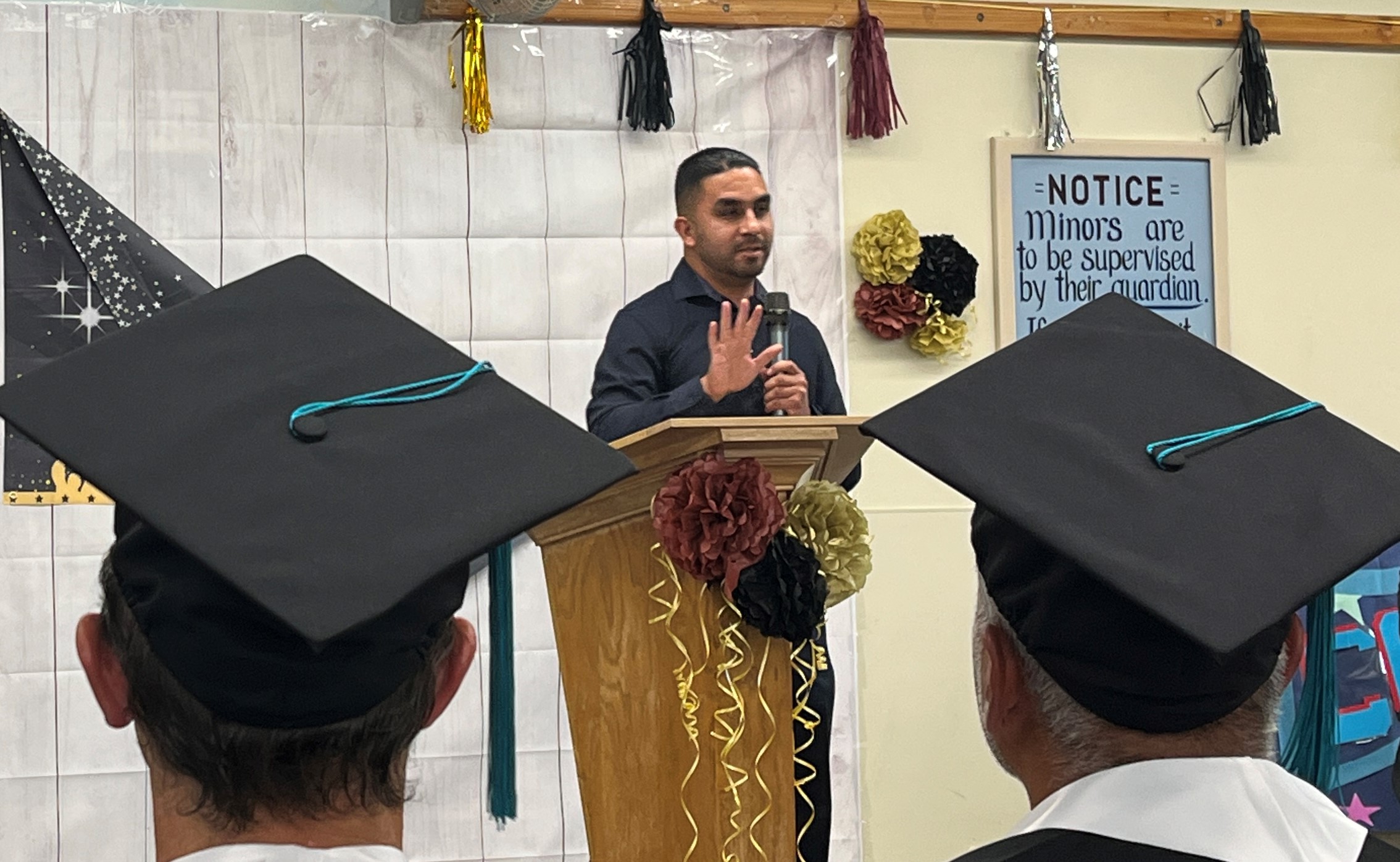 Guest speaker at CMC graduation.