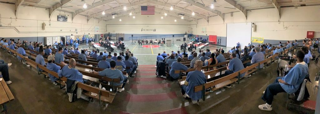 gymnasium at CMF with incarcerated