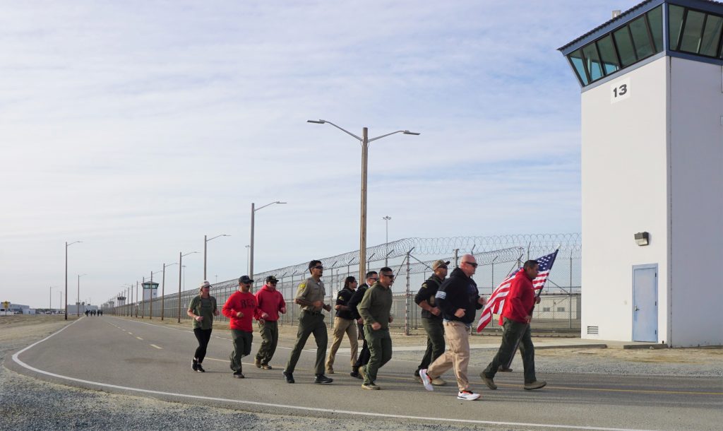 Runners at Kern Valley State Prison.