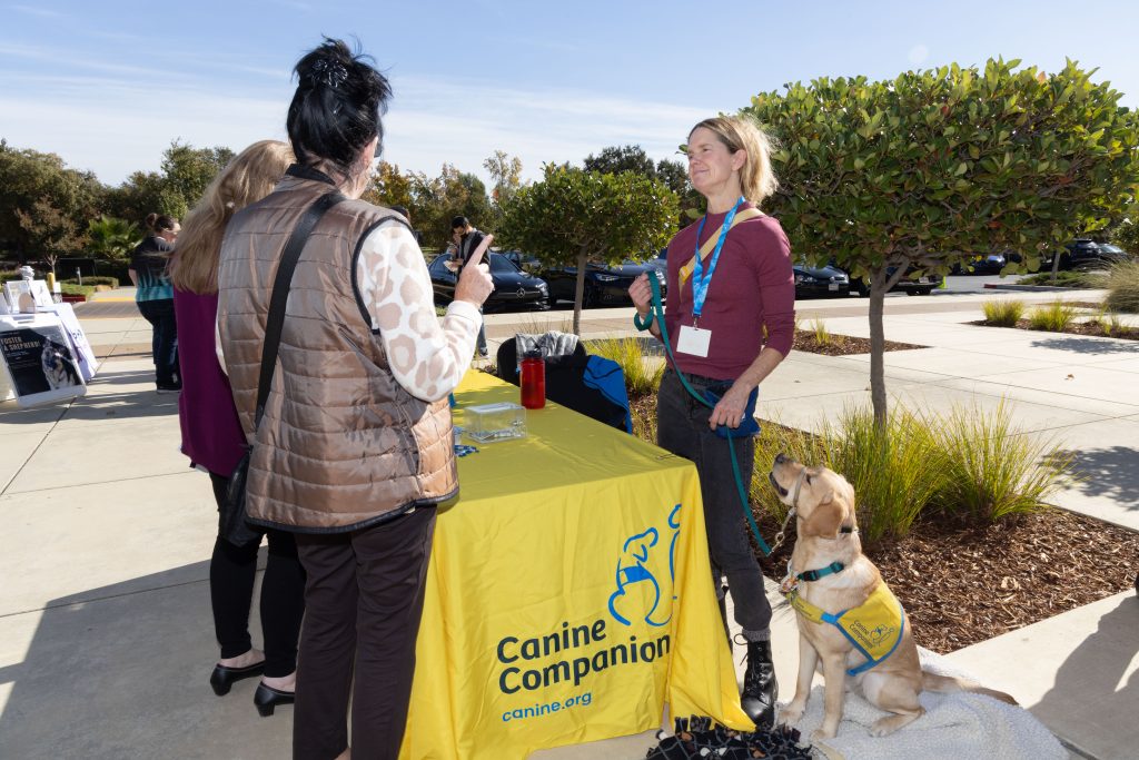 Canine Companions was one of many charities at the Our Promise kick-off event.