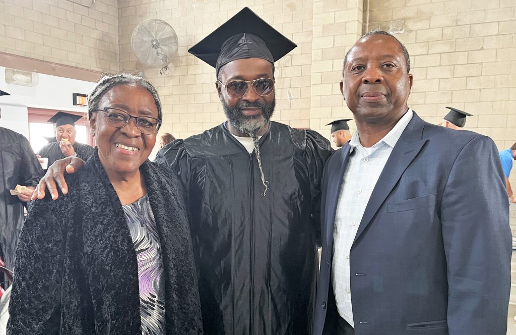 Some families attended the Valley State Prison graduation for 79 students.