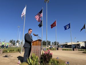 CTF-Soledad warden speaks at the Veterans Day event on Friday, Nov. 8.