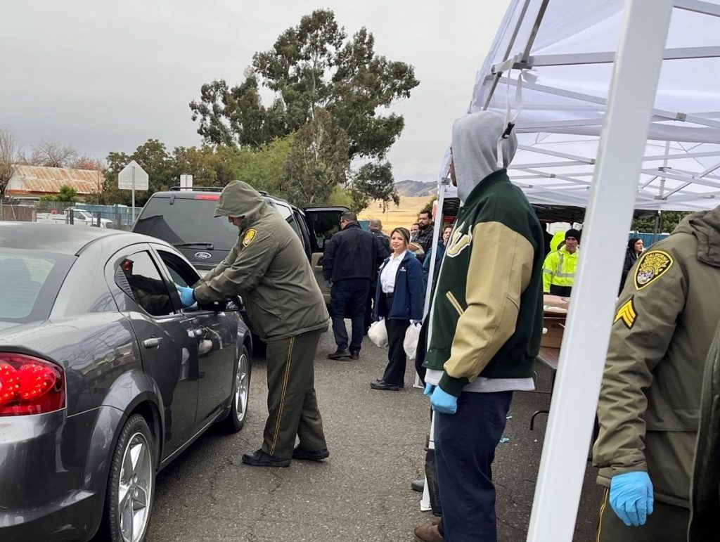 CDCR staff distribute turkeys in the community to help fight hunger.