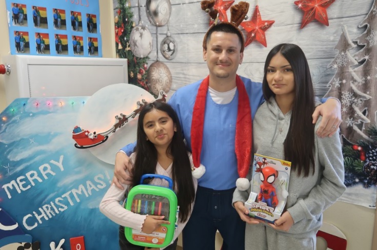 A family holiday visit at Avenal State Prison.