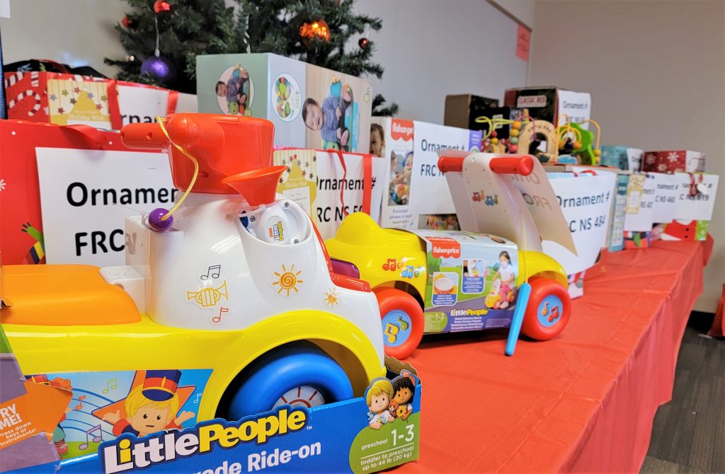 Toys gathered by Corrections Services staff for the holidays to benefit the community.