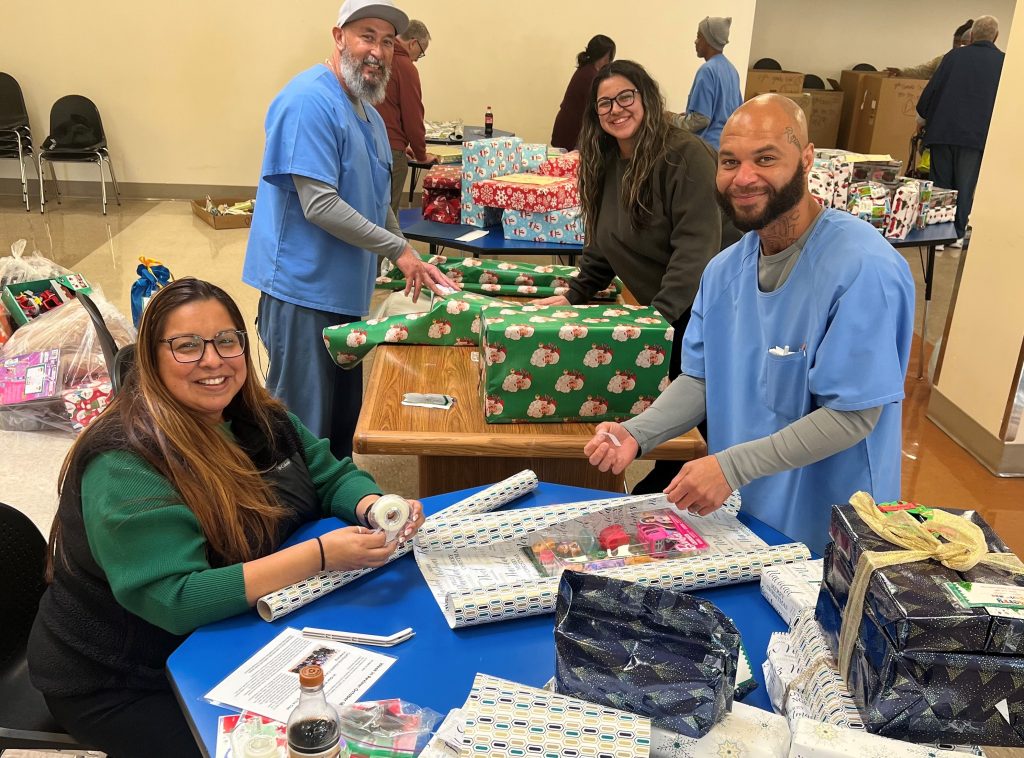 Incarcerated help wrap presents. 