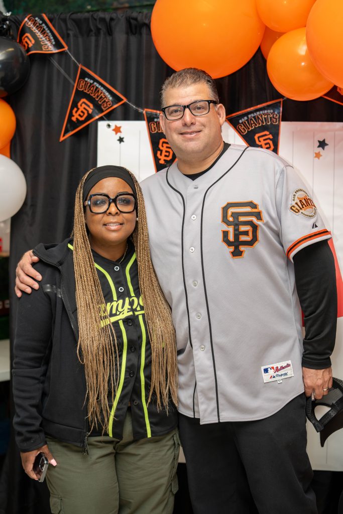 Daniel Cueva with newly appointed warden.