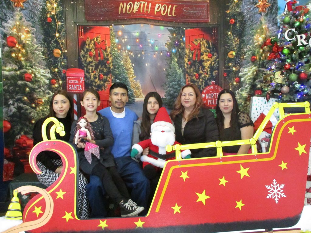 Visiting for Christmas at California Rehabilitation Center, Norco.