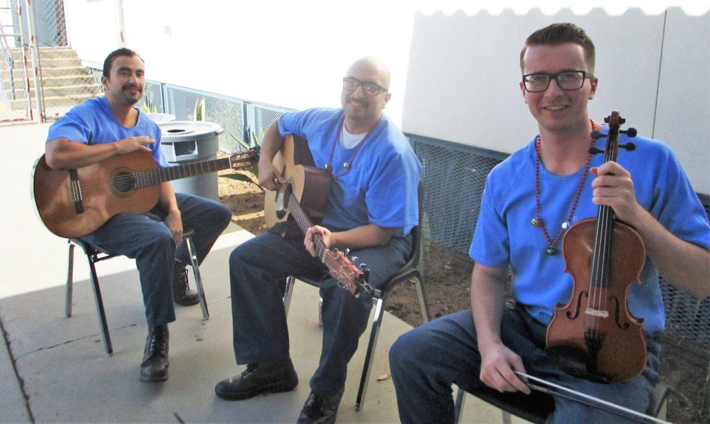 Musicians at California Rehabilitation Center in Norco.
