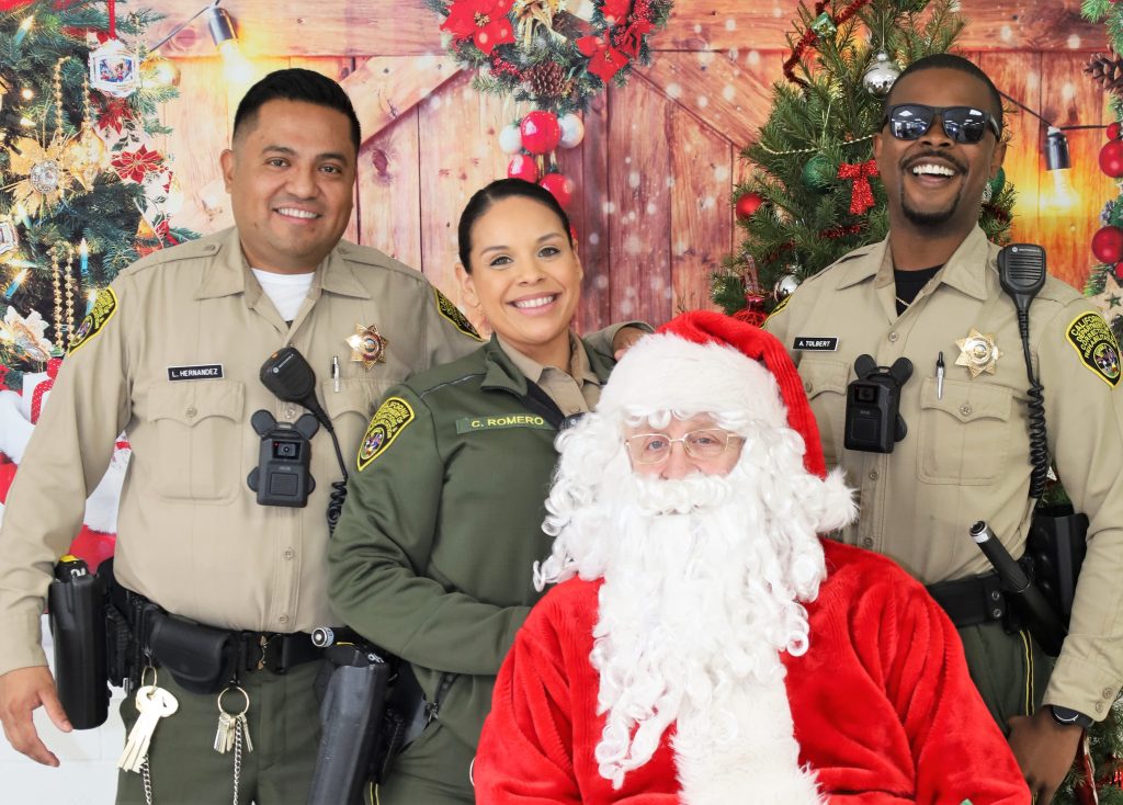 Salinas Valley State Prison correctional officers and Santa. 