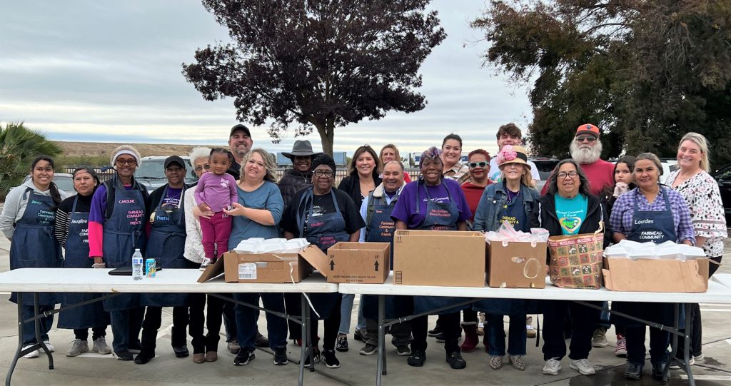 Group photo of Valley State Prison staff and community volunteers.