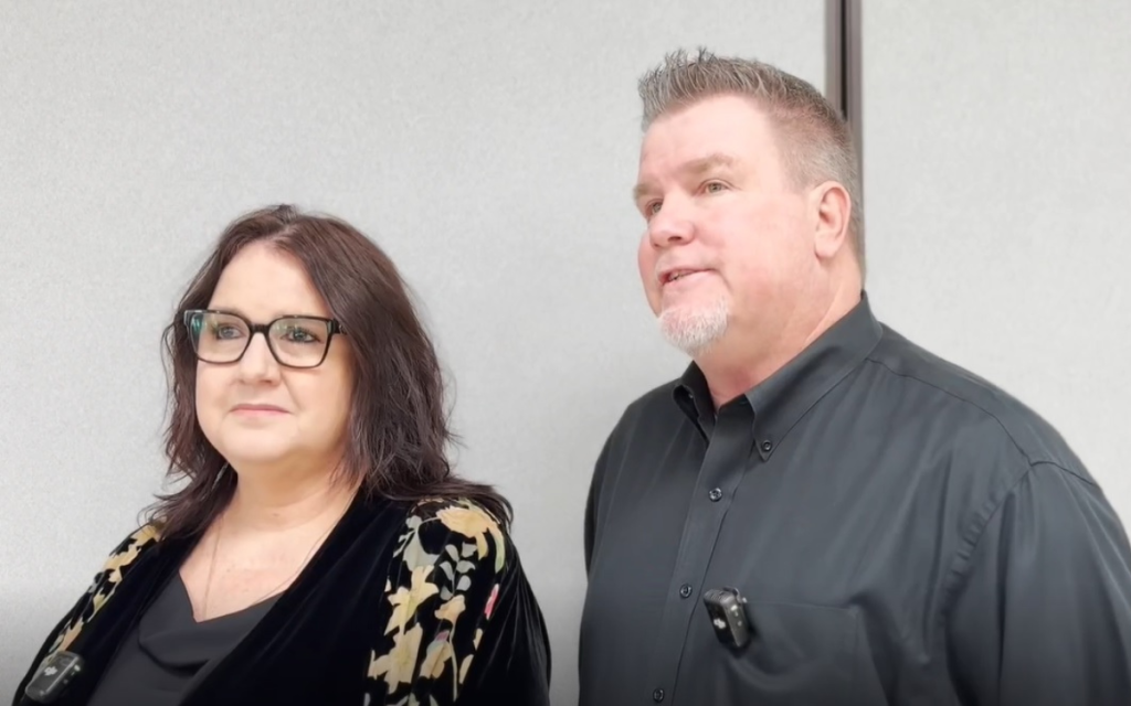 Parents of new parole agent Megan Wilding.