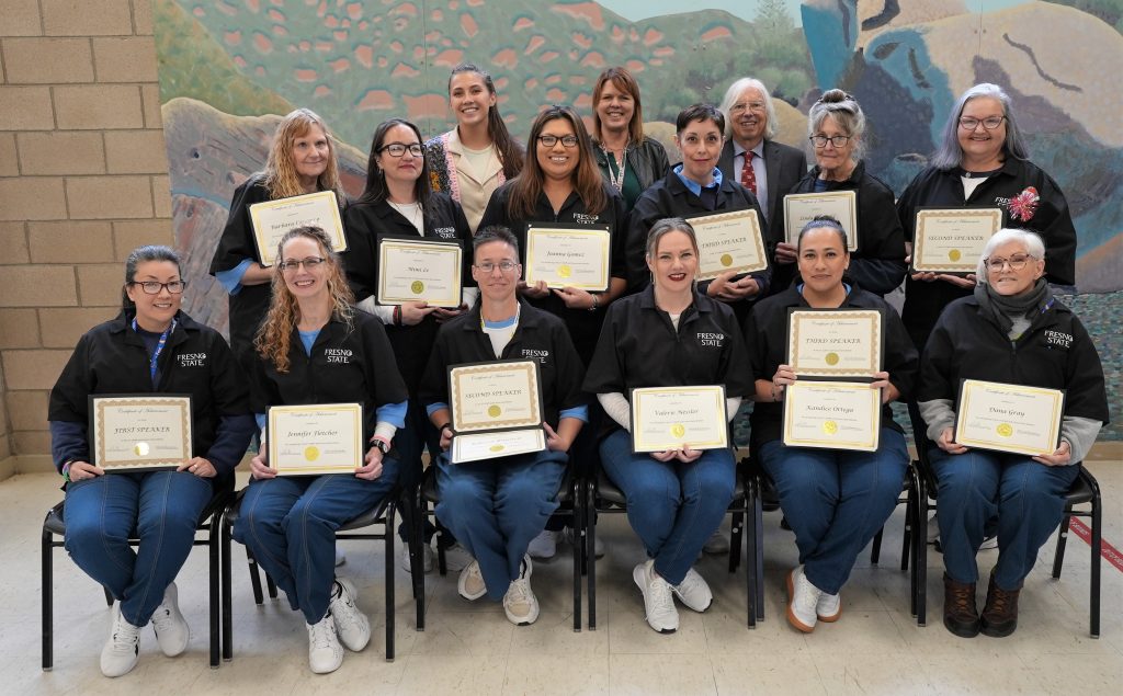 Group photo of debate participants at CCWF.