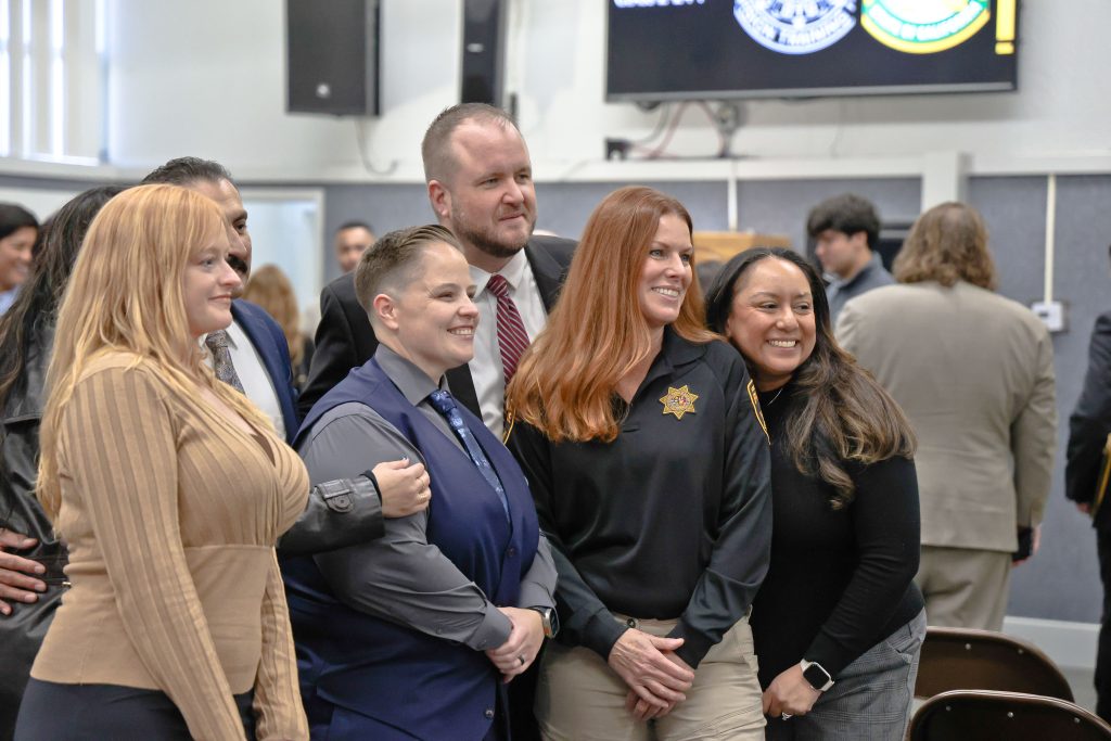 New parole agents celebrate their graduation.