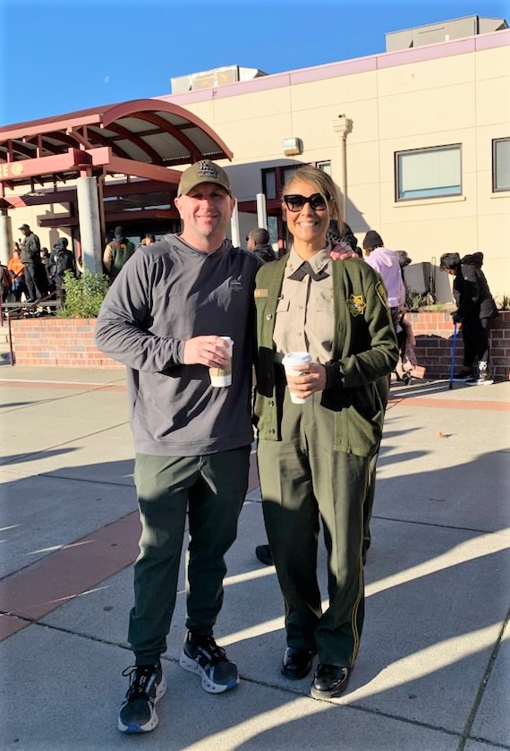March for a Dream, Martin Luther King, with two CDCR recruiters.