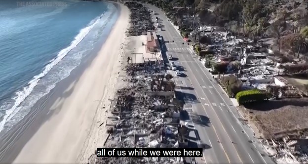 Screen shot of Video by the LA times