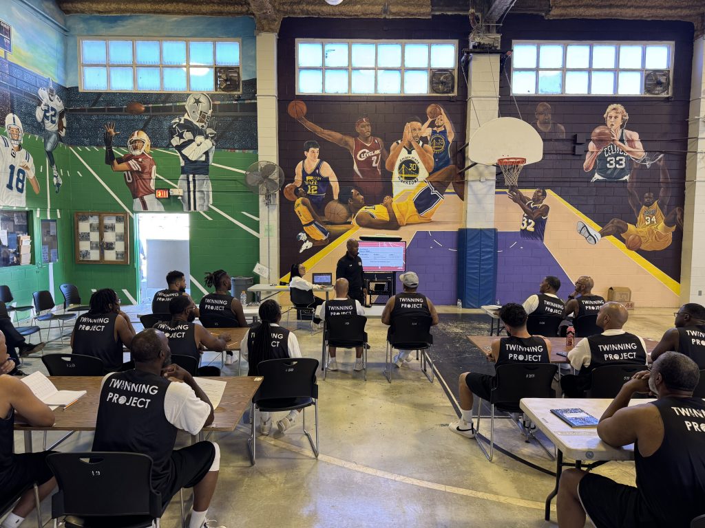 Golden State Warriors and Twinning Project at California State Prison, Solano.