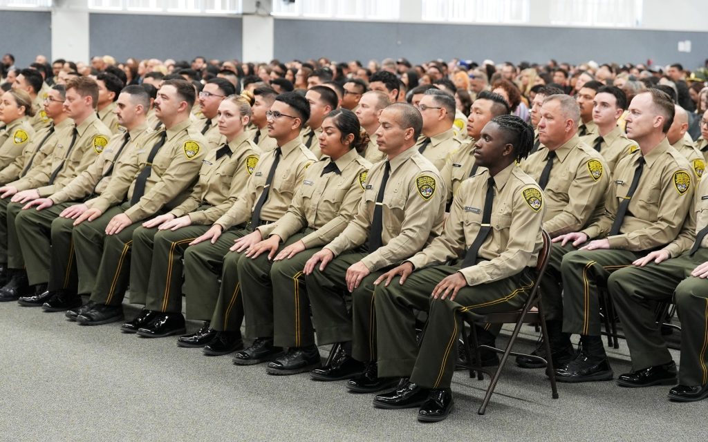 CDCR academy graduation of 142 new correctional officers.