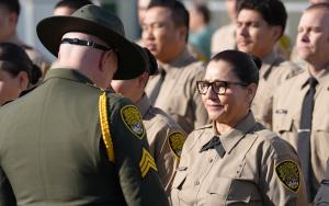 Myrna Hernandez, correctional officer at graduation