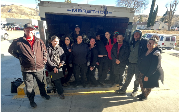 Box truck warehouse crew