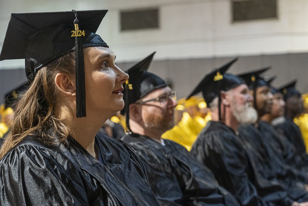 Graduates at the CIM ceremony.