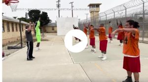 Incarcerated people training to become firefighters.