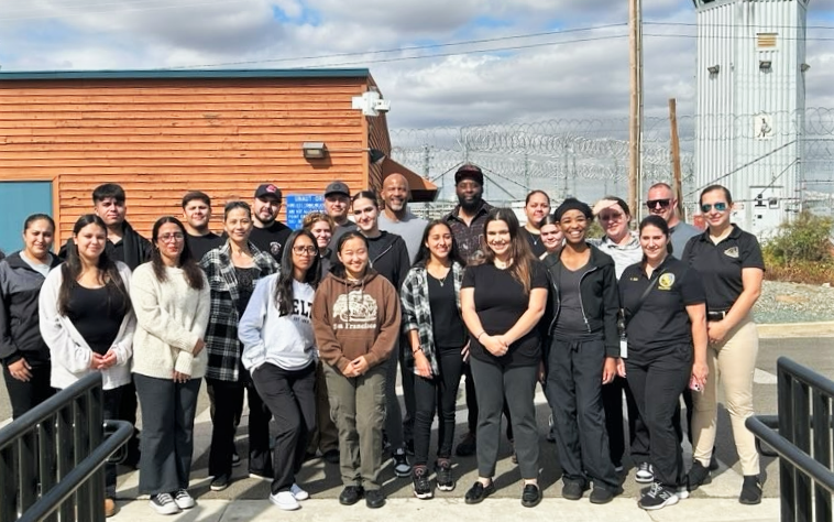 College Outreach Program with CDCR recruiters at Mule Creek State Prison on a tour.
