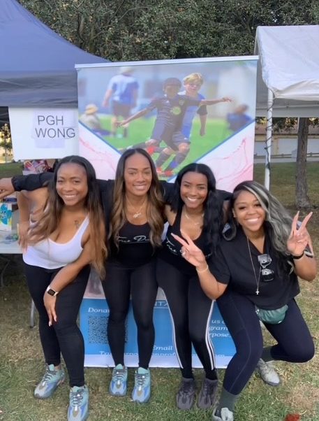 Markeisha Brignac with three other women