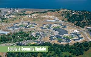 CSP-Sacramento (SAC) Safety and Security Update, aerial photo of the institution.