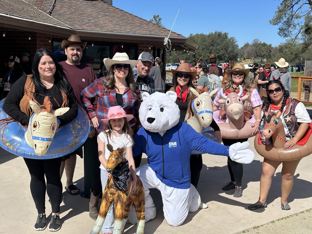 Mule Creek State Prison Polar Plunge team at Folsom Lake 2025. 