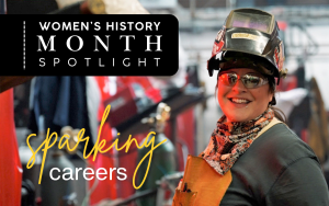Women's History Spotlight on Tiffany Orff, vocational welding instructor sparking careers for the incarcerated population.