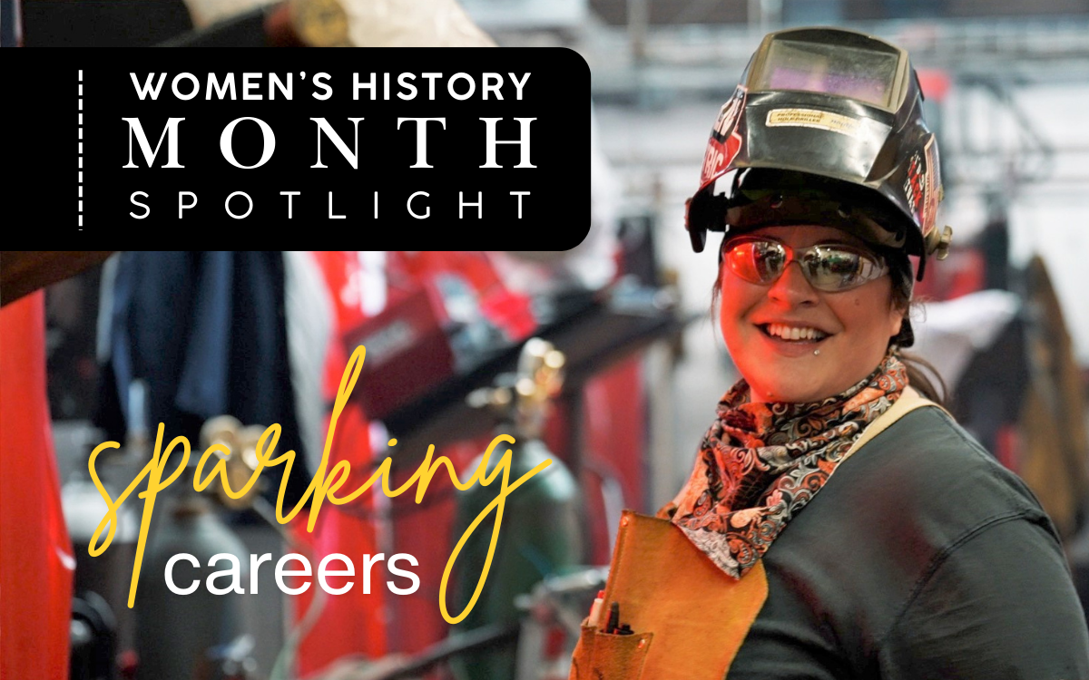 Women's History Spotlight on Tiffany Orff, vocational welding instructor sparking careers for the incarcerated population.